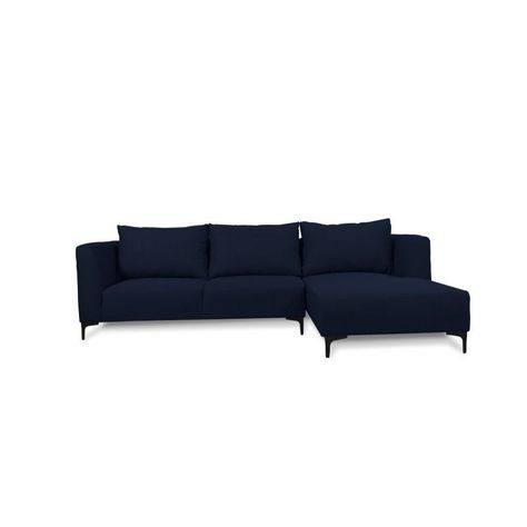 Seccional Suria Chenille Tipo Lino Azul-0