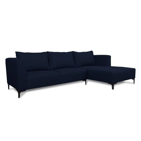 Seccional Suria Chenille Tipo Lino Azul-1