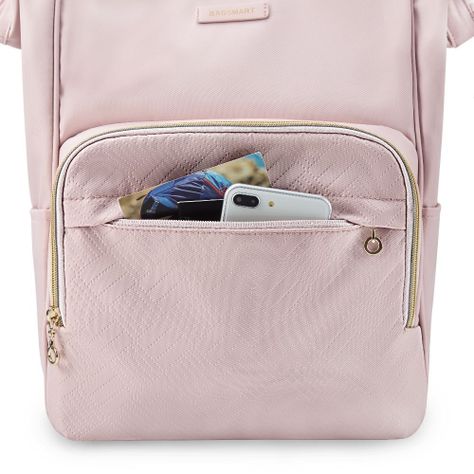 Bagsmart Mochila de viaje notebook 15.6" Rosado-3