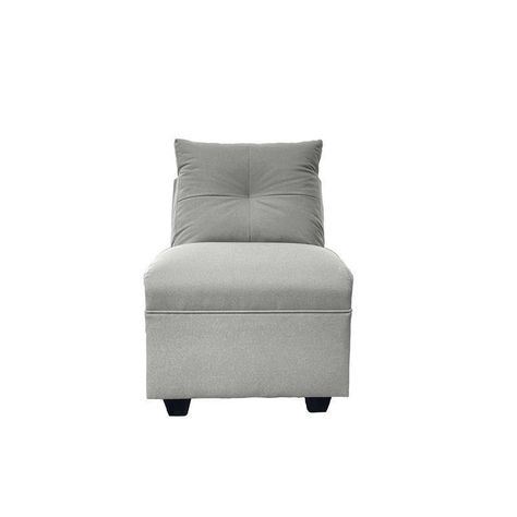 Butaca Mateo Chenille Gris Pata Plastica 1C-0