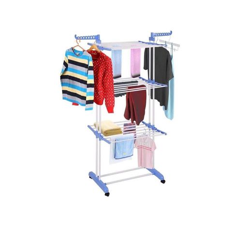 Tendedero De Ropa Plegable Tres Niveles-6