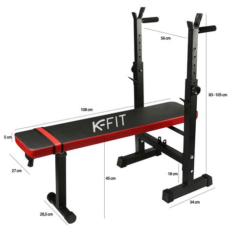 Banca de Pesas Multifuncional Plegable K-FIT-1