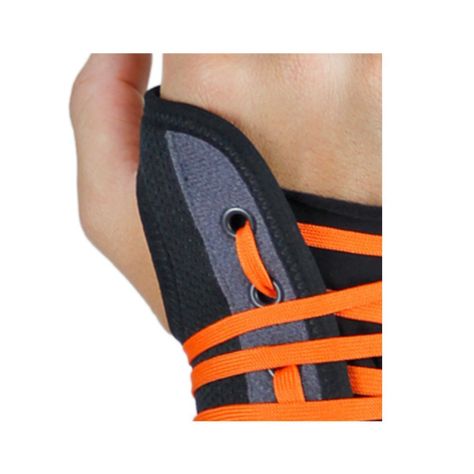 Muñequera con Cordones Naranjos Izquierda Talla S/M-1