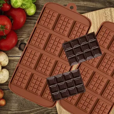 Moldes De Chocolate Moldes Barra Chocolate Silicona Barrita-2