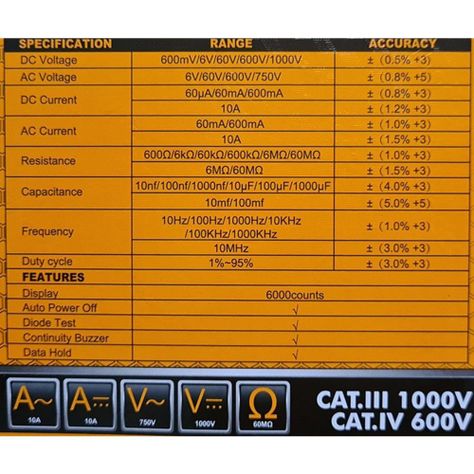 Multimetro Multitester Digital Ingco Dm7502-1