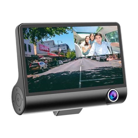 Cámara de Auto 3 en 1, Frontal Trasera y Tablero 1080 Pdi-0