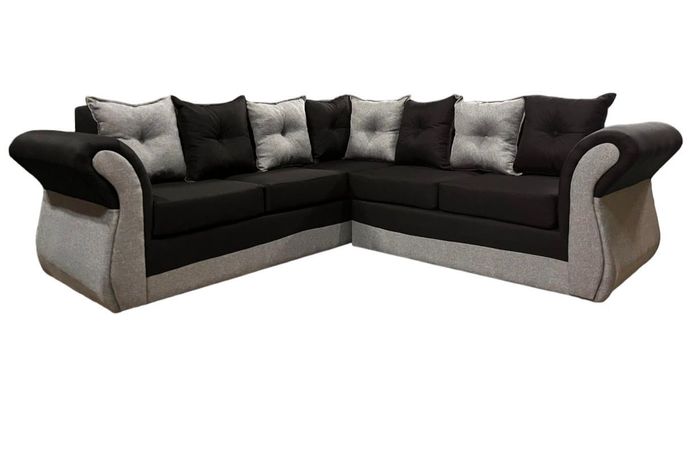 Seccional 5 cuerpos marsella bicolor lino negro gris-0