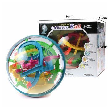Bola Laberinto 3d Didáctico 138 Niveles -19 Cm-0