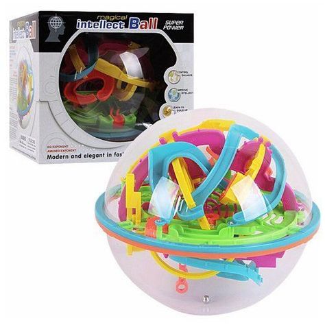 Bola Laberinto 3d Didáctico 138 Niveles -19 Cm-2