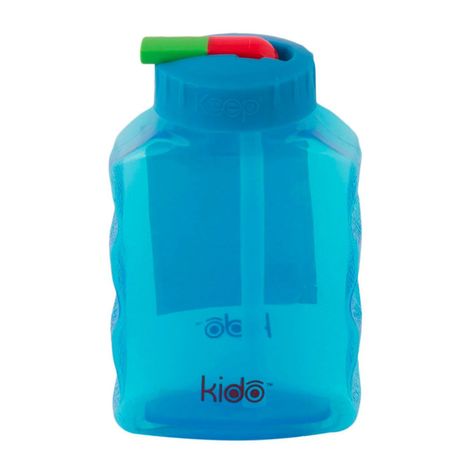Botella con Bombilla Flexible 250 ml Rosado/Amarillo - KIDO-2