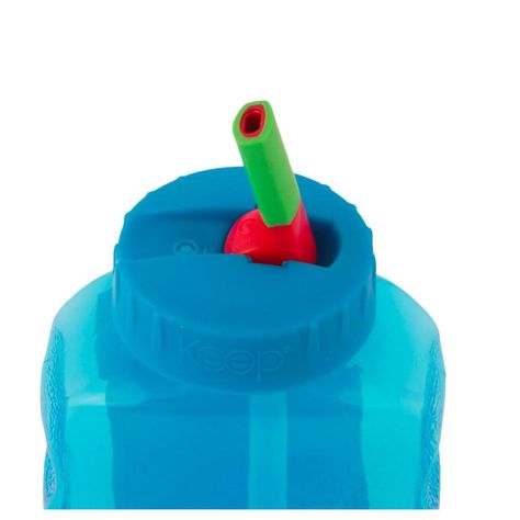 Botella con Bombilla Flexible 250 ml Rosado/Amarillo - KIDO-7