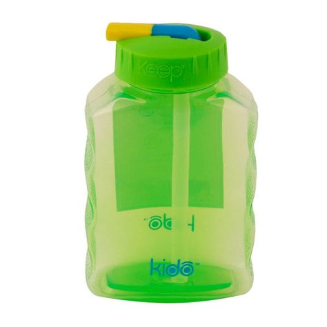 Botella con Bombilla Flexible 250 ml Rosado/Amarillo - KIDO-6