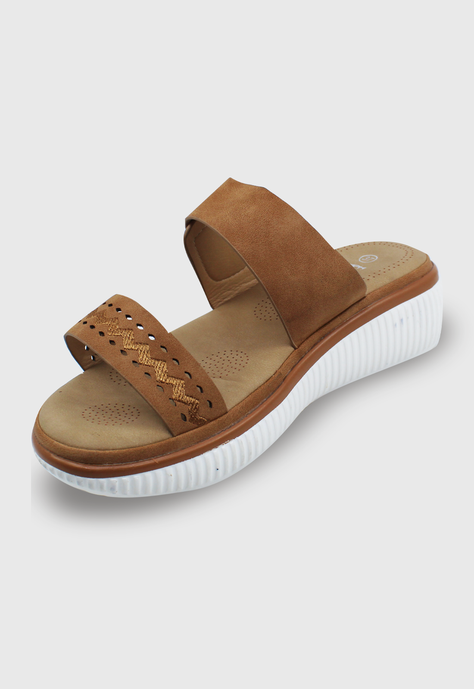 Sandalia Elida beige Stylo Shoes-1