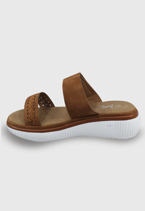 Sandalia Elida beige Stylo Shoes-2