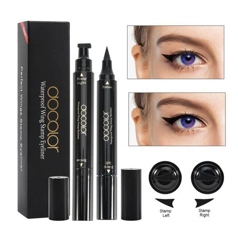 Delineador Líquido Dúo con Sello ala para "Cat Eye" Docolor-1