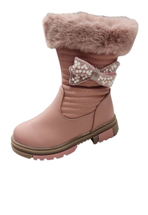 Bota de Invierno Rosa Lazo-0