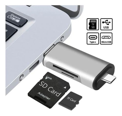 Adaptador 3 En 1 Lector Tarjetas Sd/tf Micro Sd, Usb3.0 Dual-4