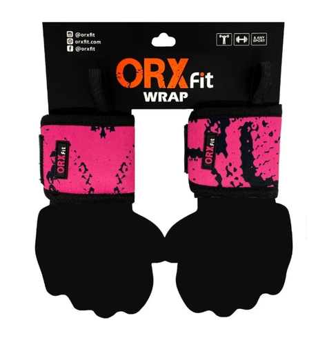 Muñequeras Wrap - Pink Piton - Orxfit-0