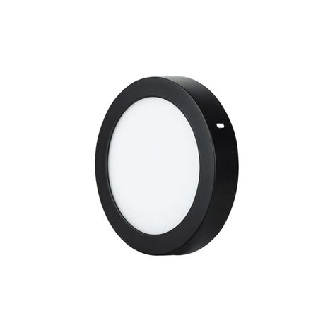 Panel Redondo LED Sobrepuesto Negro 6W Neutro-1