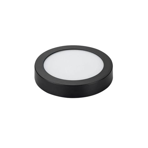 Panel Redondo LED Sobrepuesto Negro 6W Neutro-0