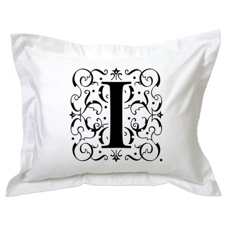 Funda de Almohada Letra Deco I-0