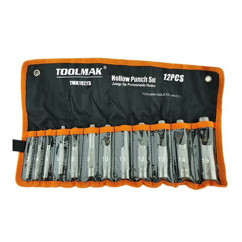 Sacabocados De Impacto 12 Piezas (3 19mm) Toolmak-0