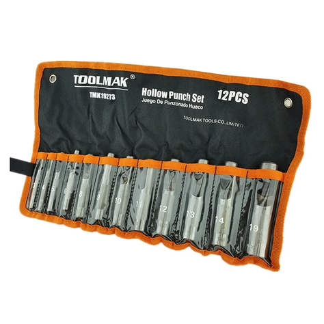 Sacabocados De Impacto 12 Piezas (3 19mm) Toolmak-2