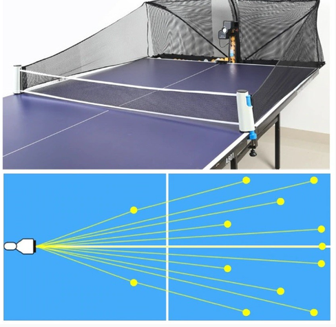 Robot Lanza Pelotas de Ping Pong Alimentación Automática Incluye Malla-2
