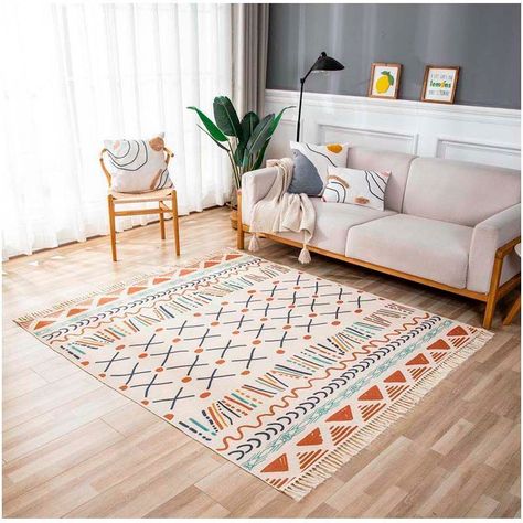 Alfombra bohemia de estilo etnico 180x200 cm-02-0