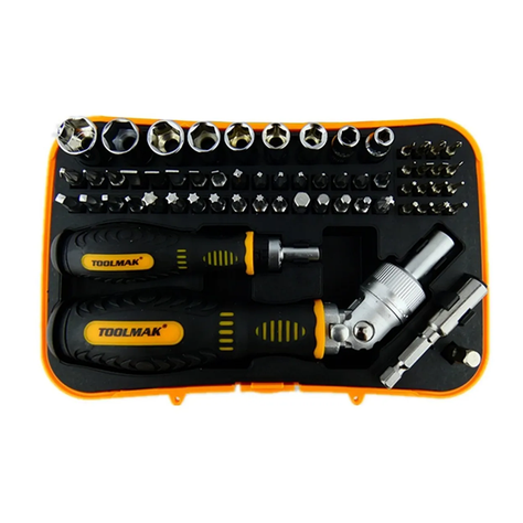 Puntas Destornillador C/ Ratchet 1/4 61 Piezas Tmk-1