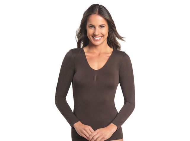 Polera Microfibra Escote V-0