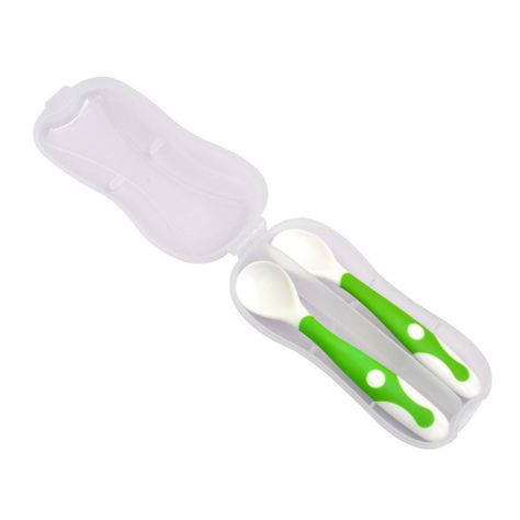 Set Cucharas Flexible con Estuche Verde-1
