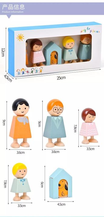 Familia personitas didáctica de madera-3