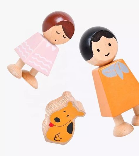 Familia personitas didáctica de madera-1