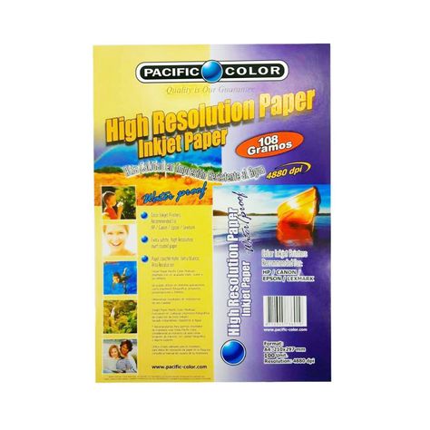 100 Hojas Papel Inkjet 108grs A4 - PuntoStore-0