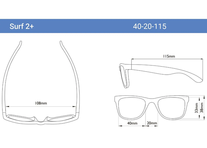 Lentes De Sol Para Niños Surf 2+ Blanco-2