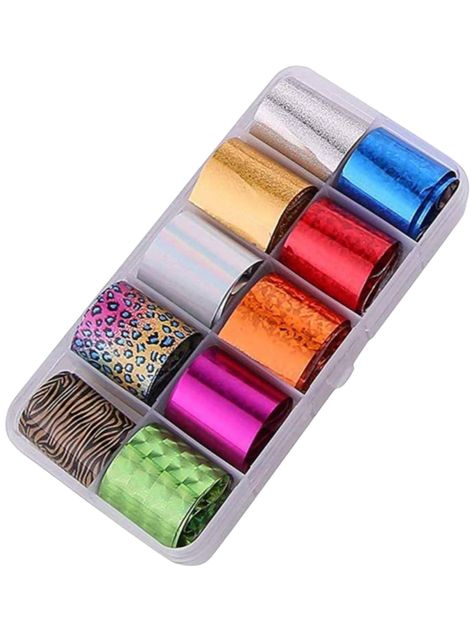 FOIL PARA UÑAS X 10 DISEÑOS SURTIDOS-0