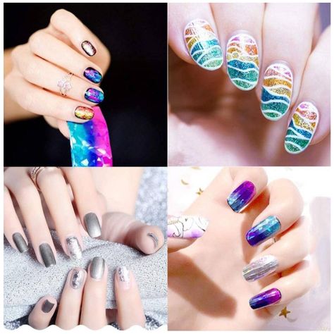 FOIL PARA UÑAS X 10 DISEÑOS SURTIDOS-1