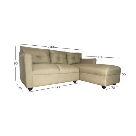 Seccional Mateo Chenille Beige Pata Plastica-4