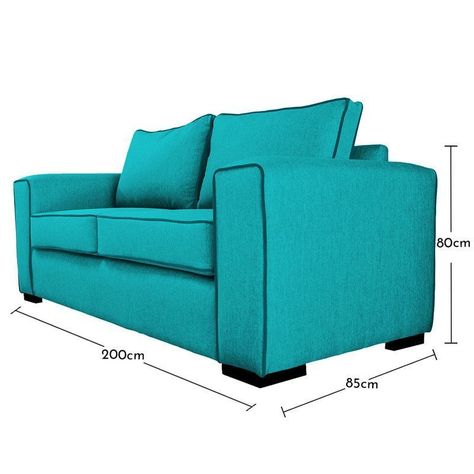 Sofá Gabro Chenille Tipo Lino Turquesa 3 Cuerpos-4