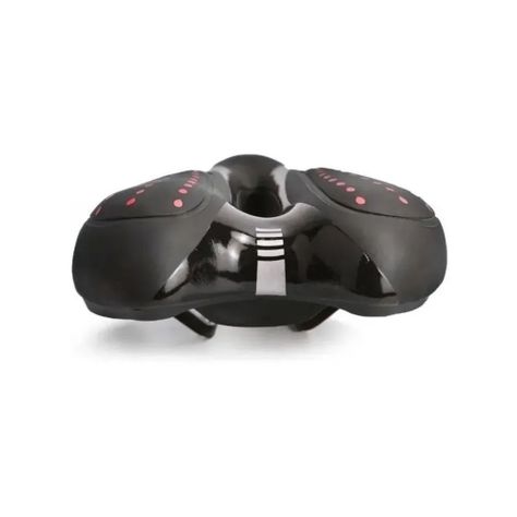 Sillín Gel Ergonómico Anti Prostático Para Bicicleta Rojo-1