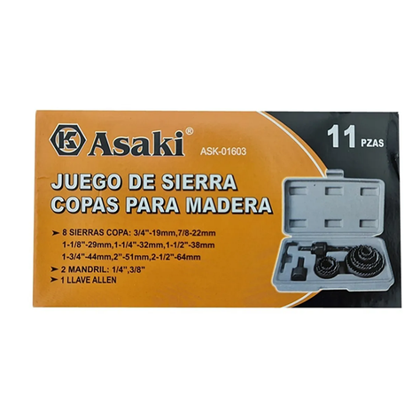 Hoja Broca Sierra Copa P/ Madera 11 Pcs Ask01603-3