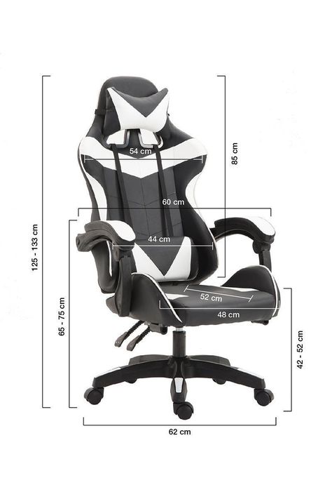 Silla Gamer Ultimate Racing Blanco-2