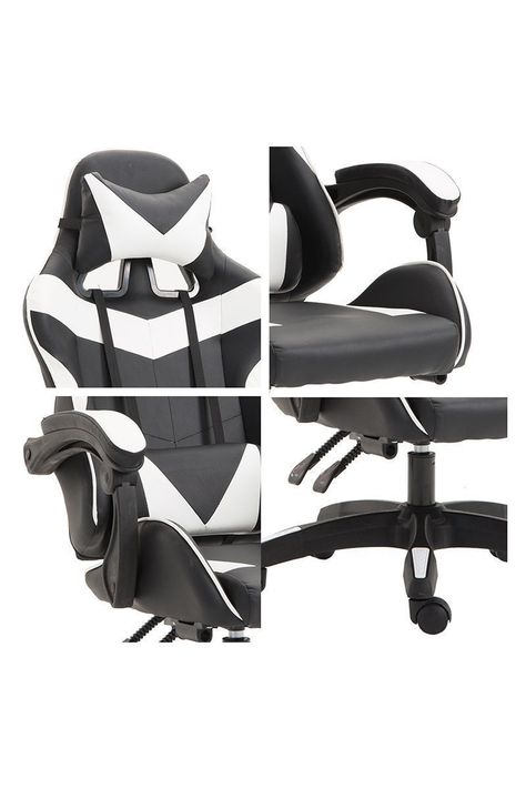 Silla Gamer Ultimate Racing Blanco-49