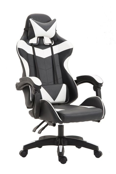 Silla Gamer Ultimate Racing Blanco-0