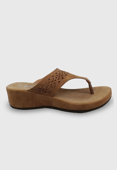 Sandalia Elena camel Stylo Shoes-0