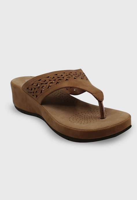 Sandalia Elena camel Stylo Shoes-1