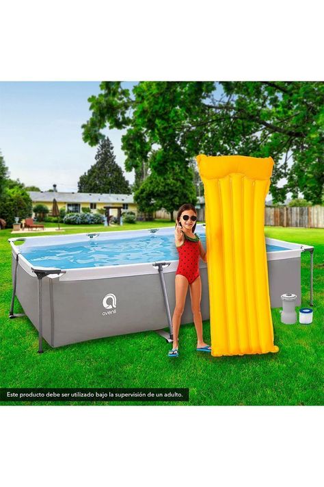 Piscina con Filtro 3701 Litros 65x207x300 cm Gris-5