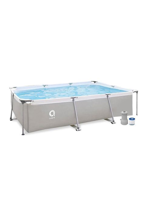 Piscina con Filtro 3701 Litros 65x207x300 cm Gris-0