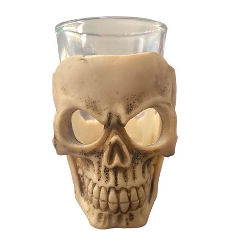 VASO CALAVERA VIDRIO RESINA 50 ML-0